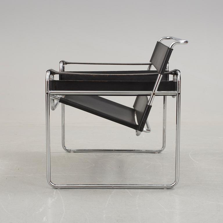 A "Wassily" chair by Marcel Breuer, Gavina, 1970s.