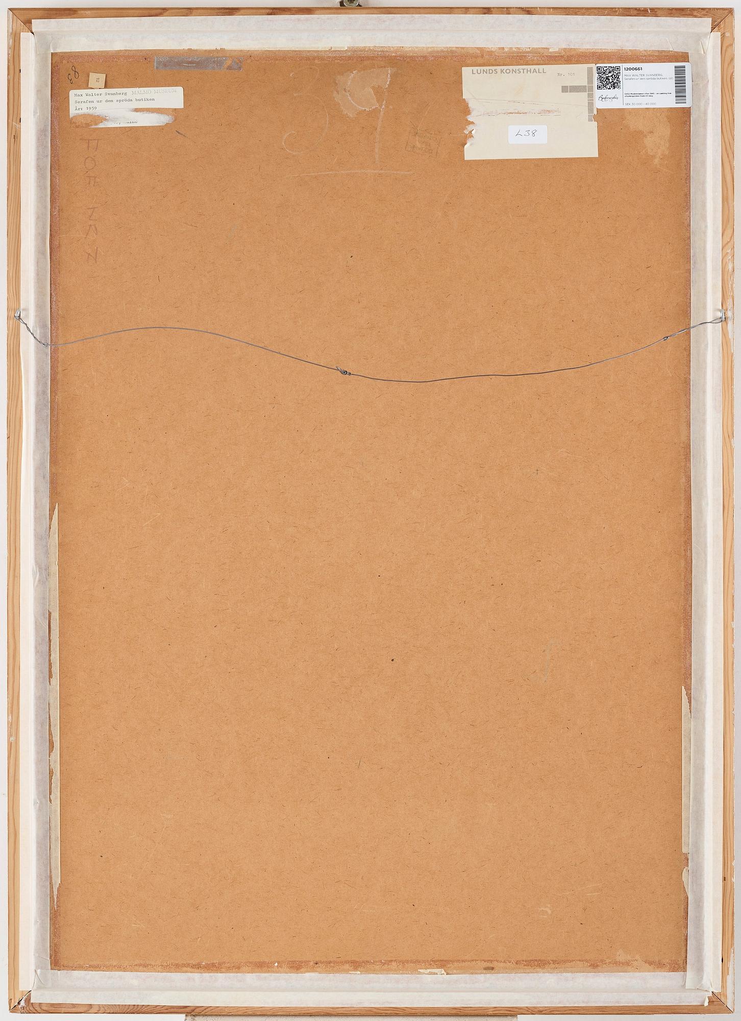 MAX WALTER SVANBERG, gouache, signed and dated -59.