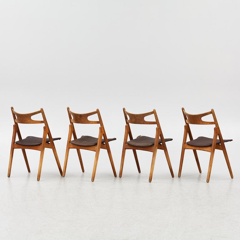 Hans J. Wegner, four model CH-29 chairs Carl Hansen & Søn, mid-20th century.