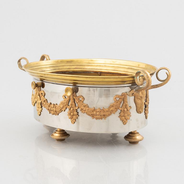 A jardinière, Skultuna Messingsbruk, Sweden, circa 1900.