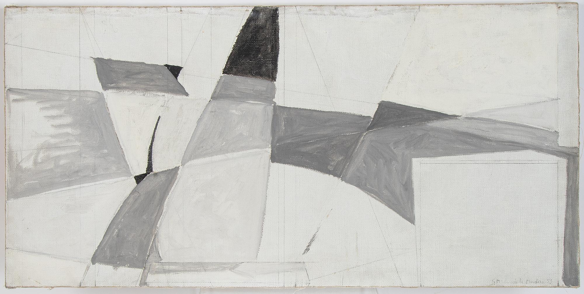 Gert Marcus, oil on canvas laid on board, signed and dated -53.