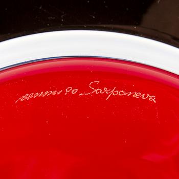 Timo Sarpaneva, fat,"Tuuli", Venini Italien 1990.