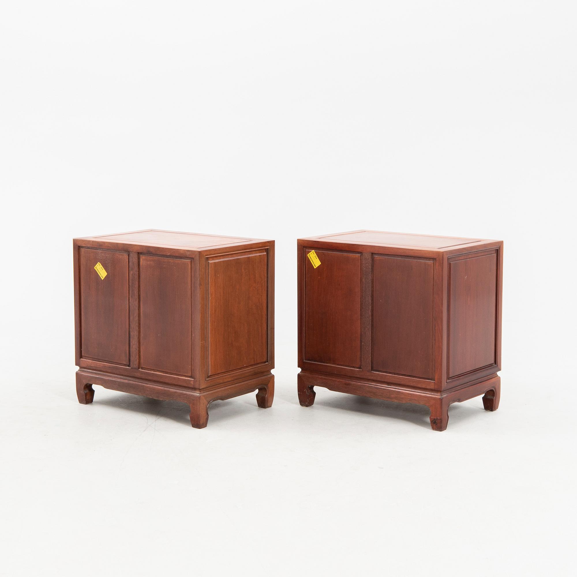 Side Tables/Bedside Tables, a Pair, China, Late 20th/Early 21st Century.