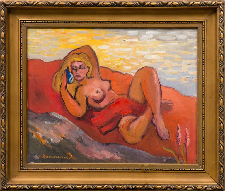 BÖRJE BARKMAN, oil on canvas, signed and dated -47.
