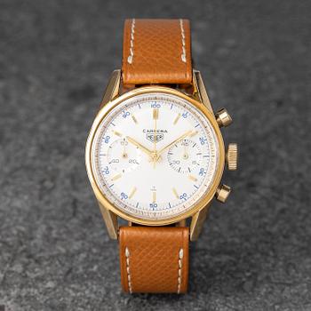 1076. Heuer, Carrera 45, kronograf, ca 1965.