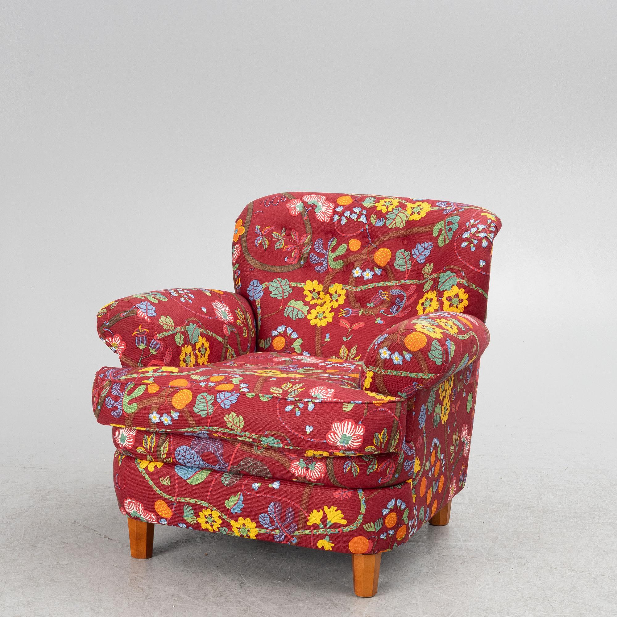 Josef Frank, a model 568, easy chair, Svenskt Tenn.