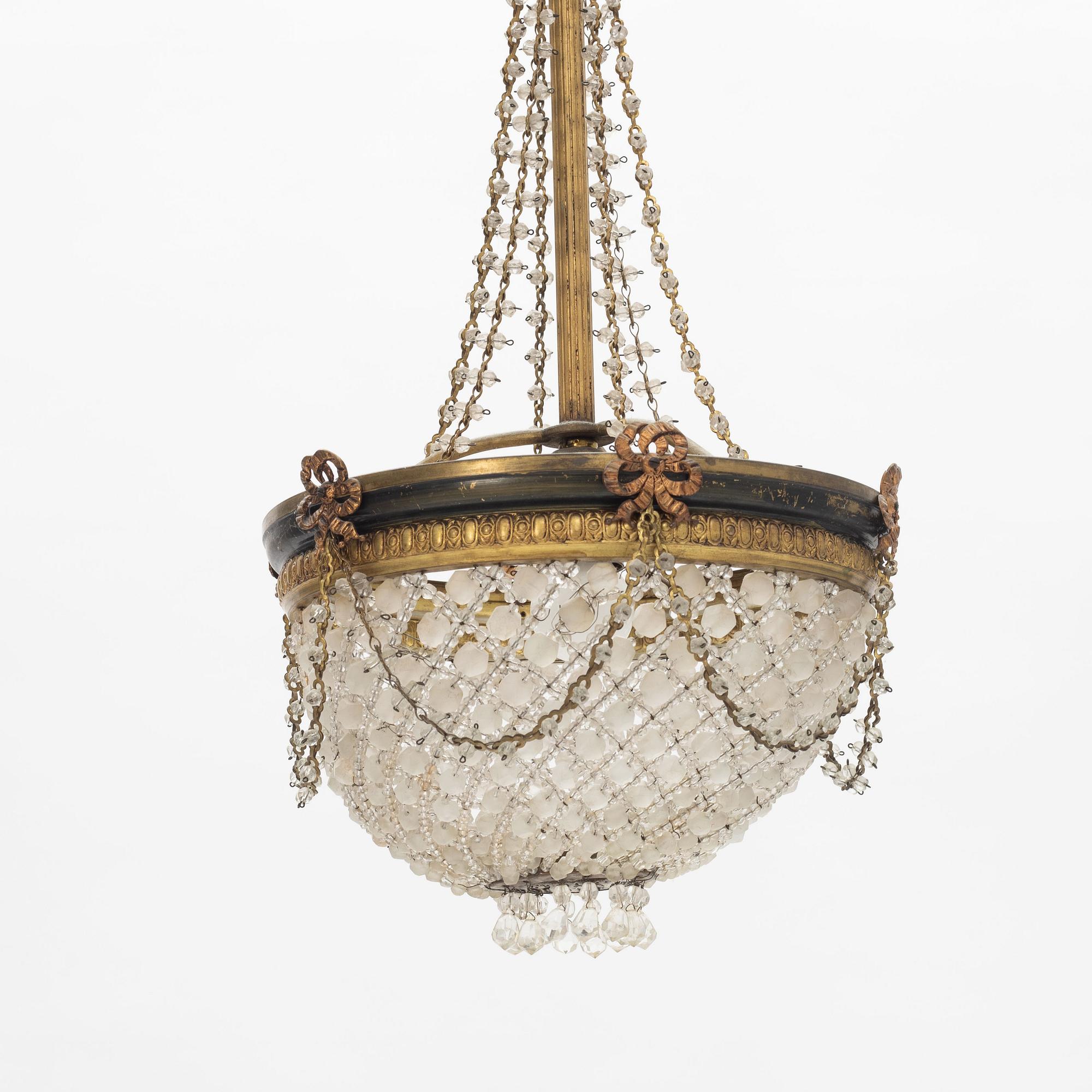 A ceiling light, early 20th Century.