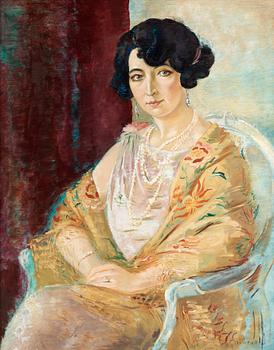 69. Isaac Grünewald, Portrait of a lady.