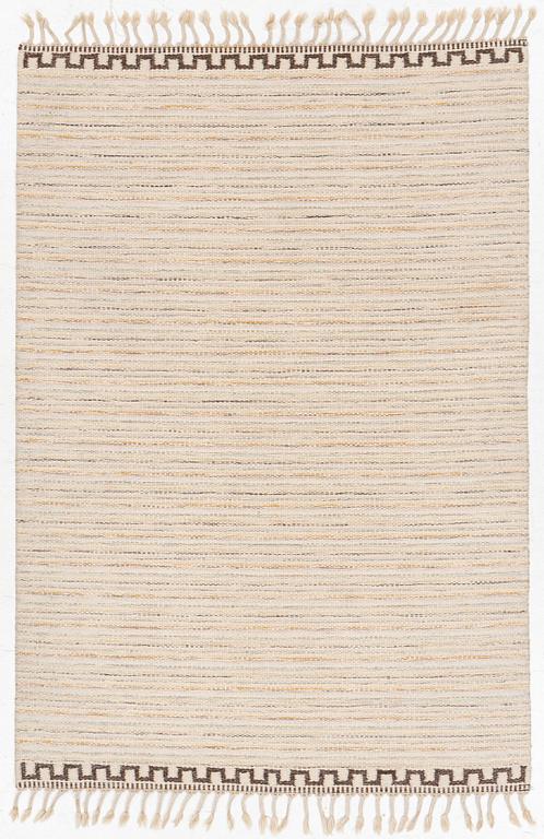 A  flat weave carpet, c. 202 x 137 cm.