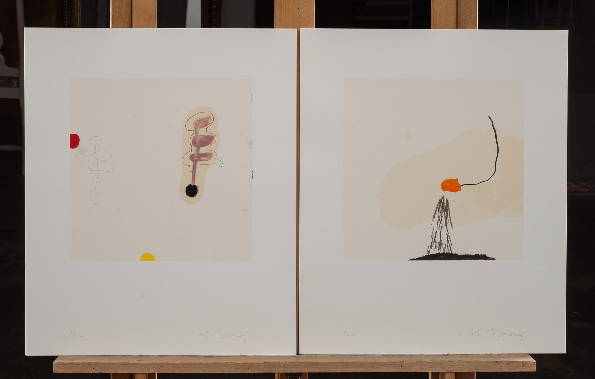 HÅKAN BERG, 12 st serigrafier, signerad och numrerad 81/140.