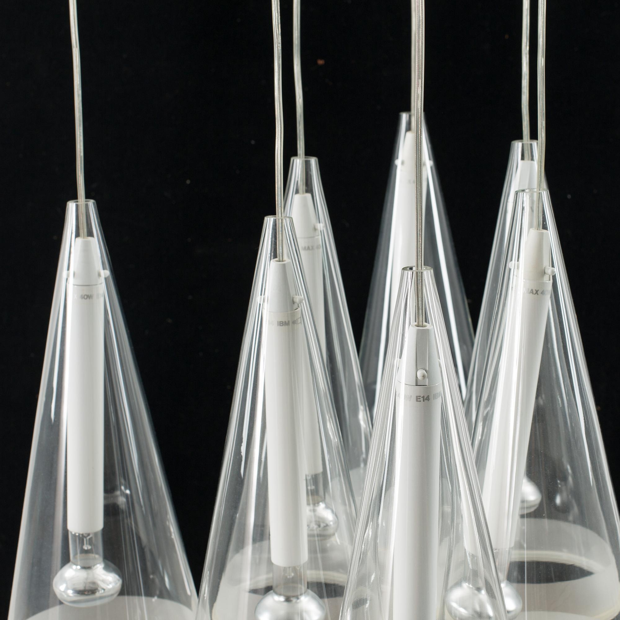 Flos Fucsia 8 Light Pendant by Achille Castiglion.