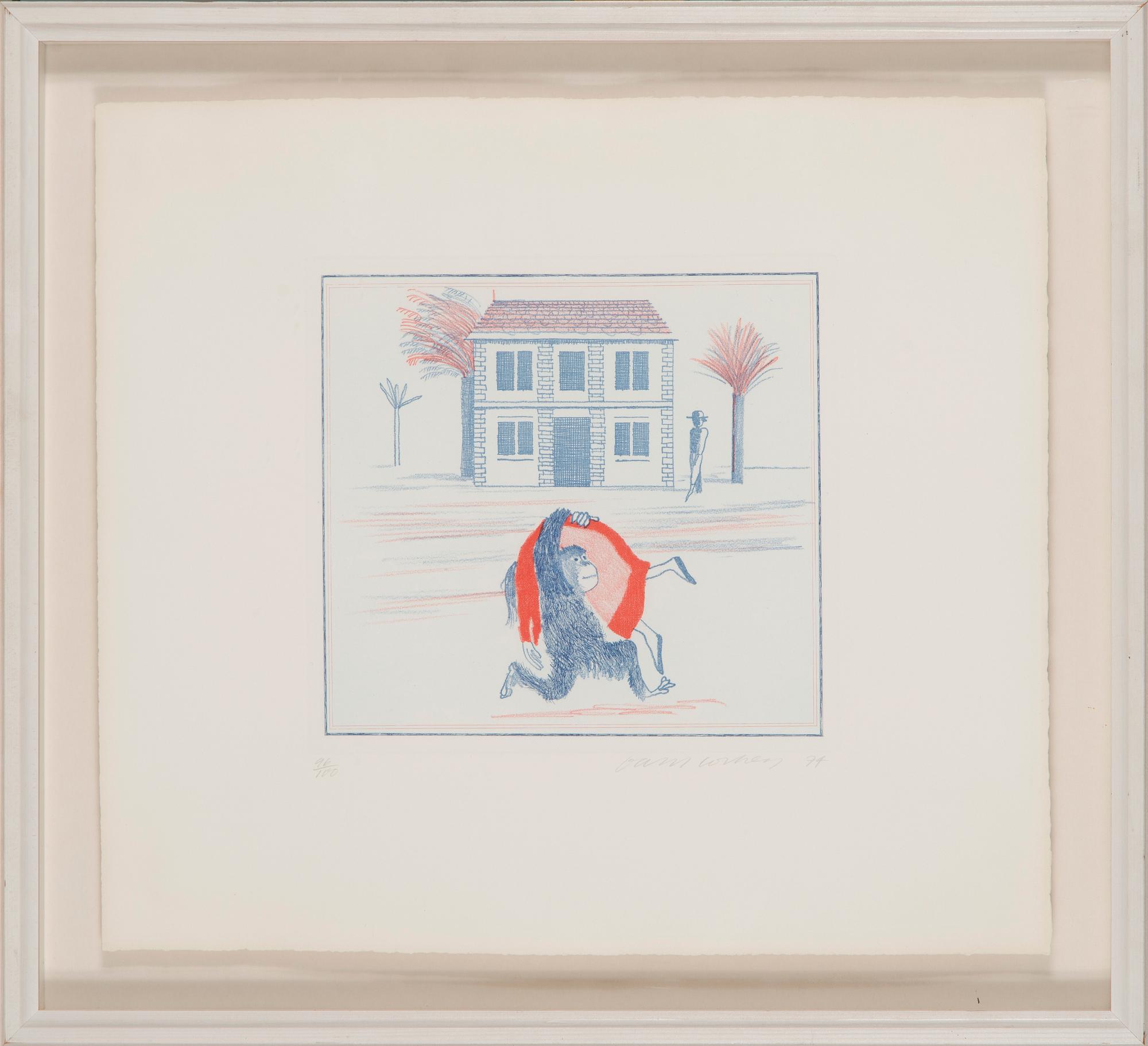 David Hockney, "Geography Book (Félicité's Only View from Abroad)".