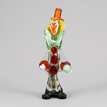 FIGURIN, glas, Murano, 1900-talets andra hälft.