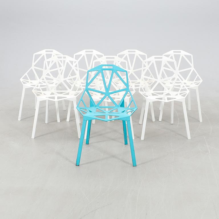 Konstantin Grcic chairs, 8 pcs "Chair one" for Magis, 21st century.