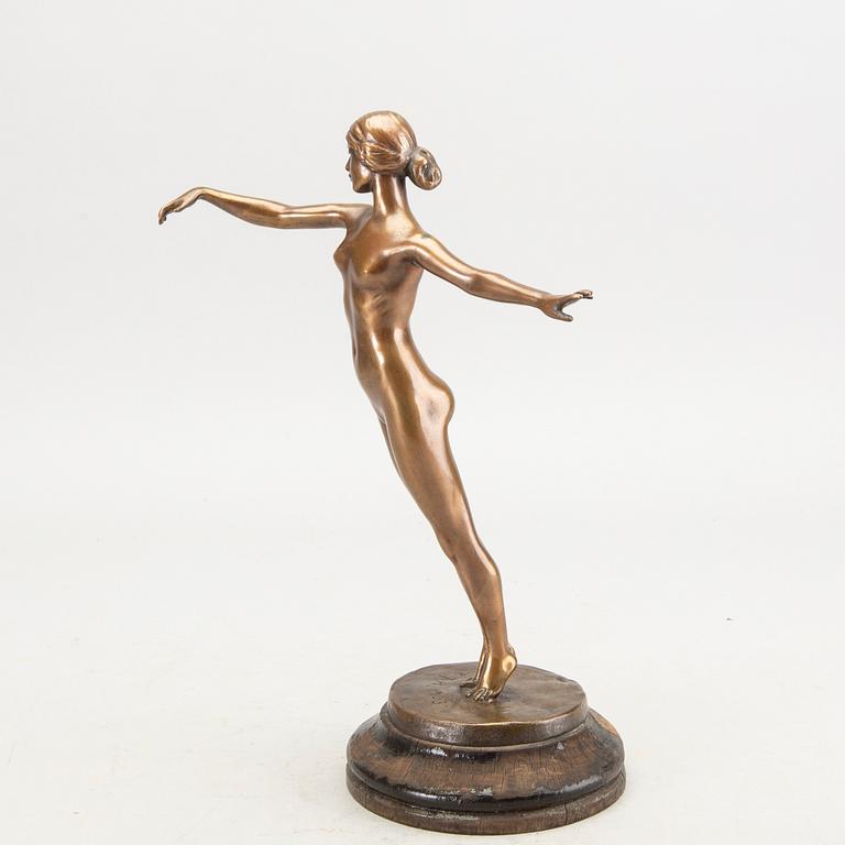 Carl Johan Bonnesen, a signed and dated bronze sculpture.