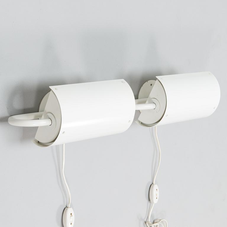 Ben Af Schulten, A pair of late 20th century 'BS912' wall lights for Metallimestarit, Finland.