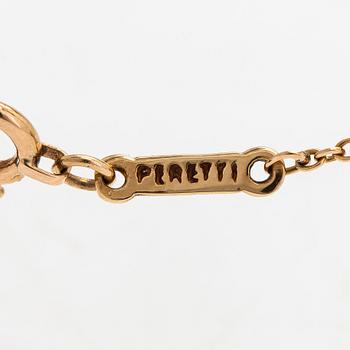 Tiffany & Co, Elsa Peretti, collier, "Diamonds by the Yard", 18K guld med en diamant ca 0.05 ct.