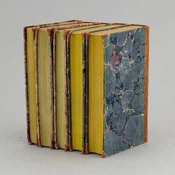 Oxenstiernas arbeten, med den ovanliga, femte delen (5 vol).