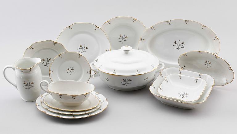 MATSERVIS, 67 delar, porslin, Lidköping.