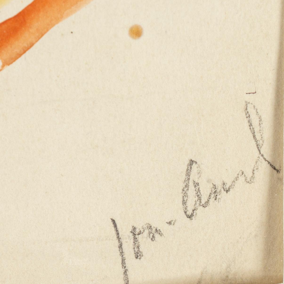 John Jon-And, akvarell. Signerad. Utförd 1921 enligt uppgift.