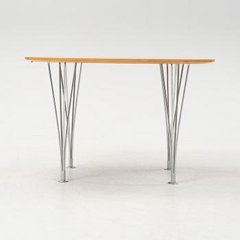 Bruno Mathsson & Piet Hein, a cherry tree 'Superellips' table, Bruno Mathsson International AB, Värnamo, 2003.