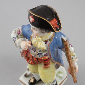 FIGURINER, 2 st, porslin, Meissen, 1900-talets andra hälft.