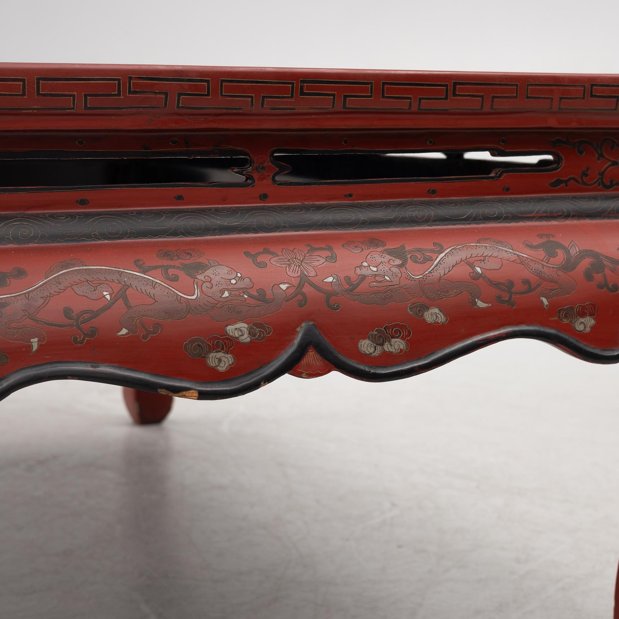 A Chinese table, circa 1920.