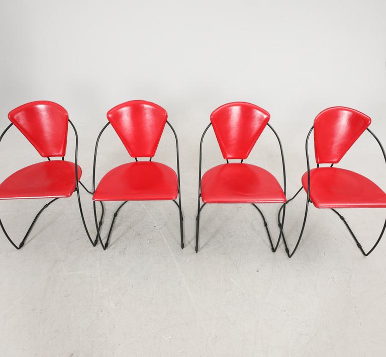 A set of four LInda armchairs from Arrben Italy late 20th century.