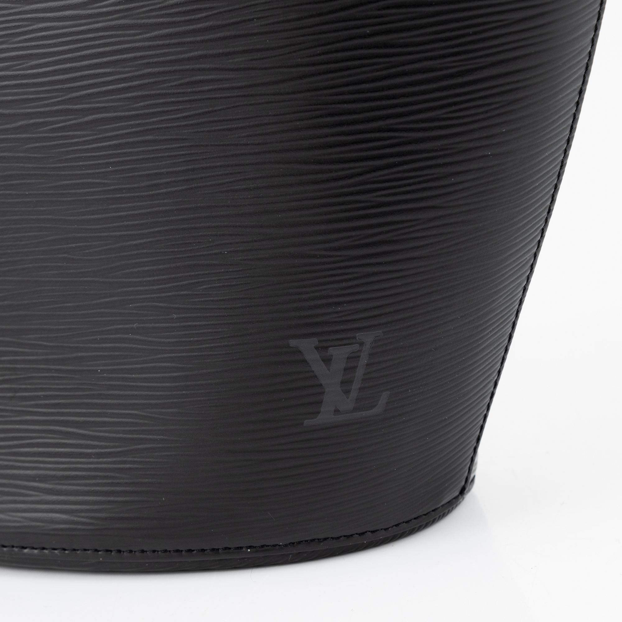 Louis Vuitton, a black epi "Noctambule" tote bag.