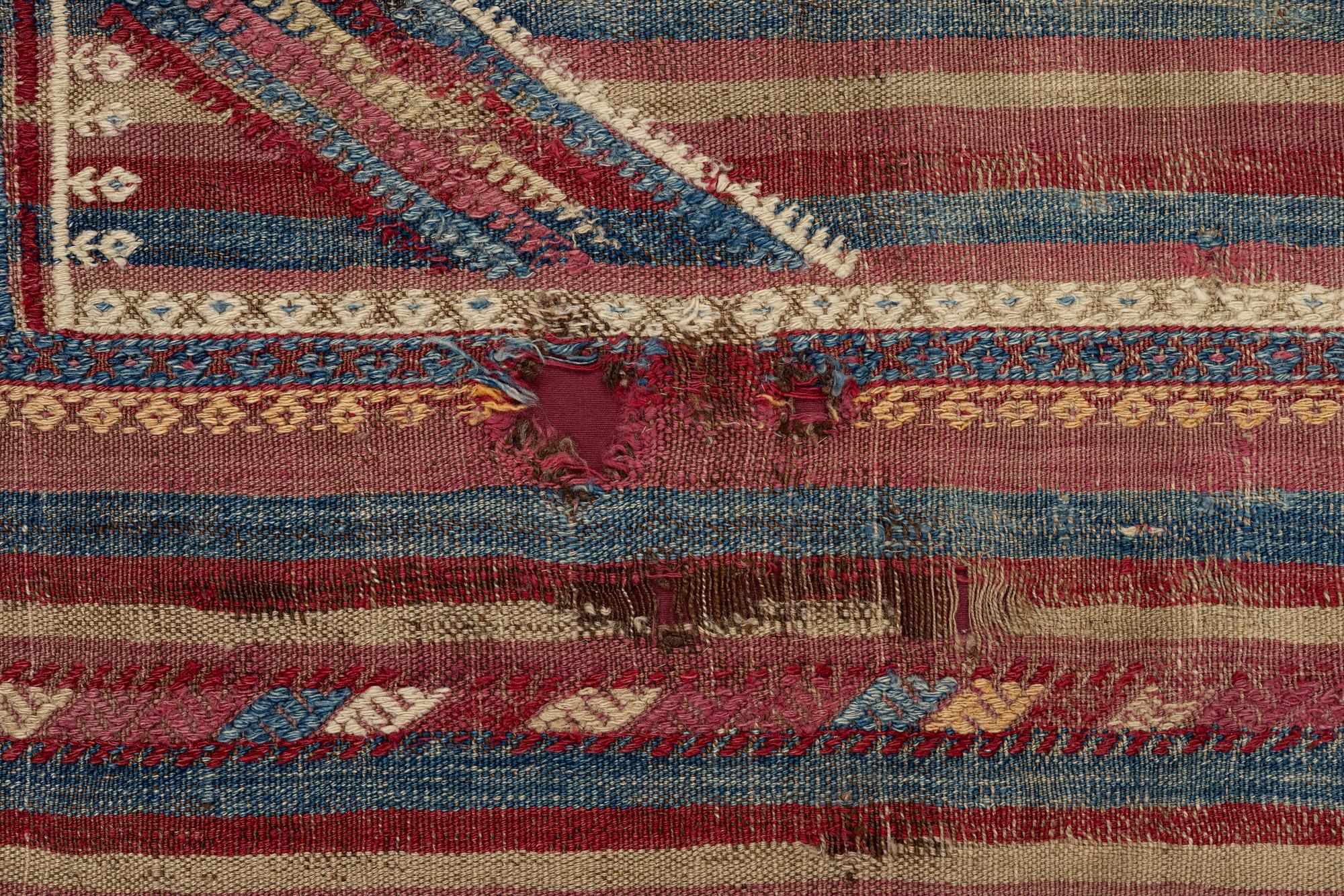 A Sofreh kilim, Central Anatolian, c 150 x 130 cm.
