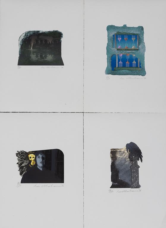 Ivor Abrahams, "E.A. Poe. Tales and Poems", 20 colour serigraphs, 1976.