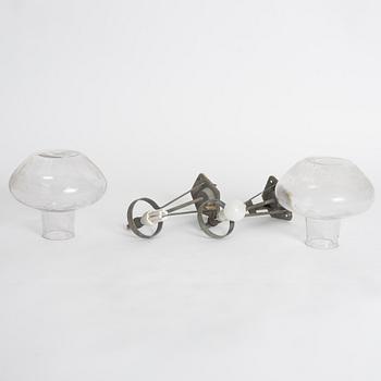 A pair of Swedish Modern wall lamps, ASEA, mid-20th Century.