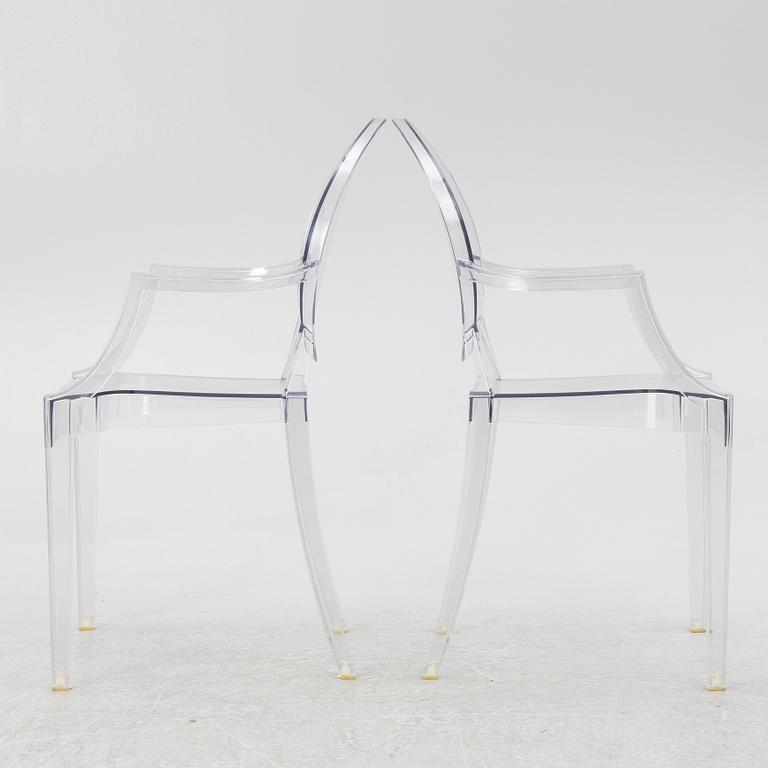 Philippe Starck, a pair of "Louis Ghost" armchairs, Kartell.
