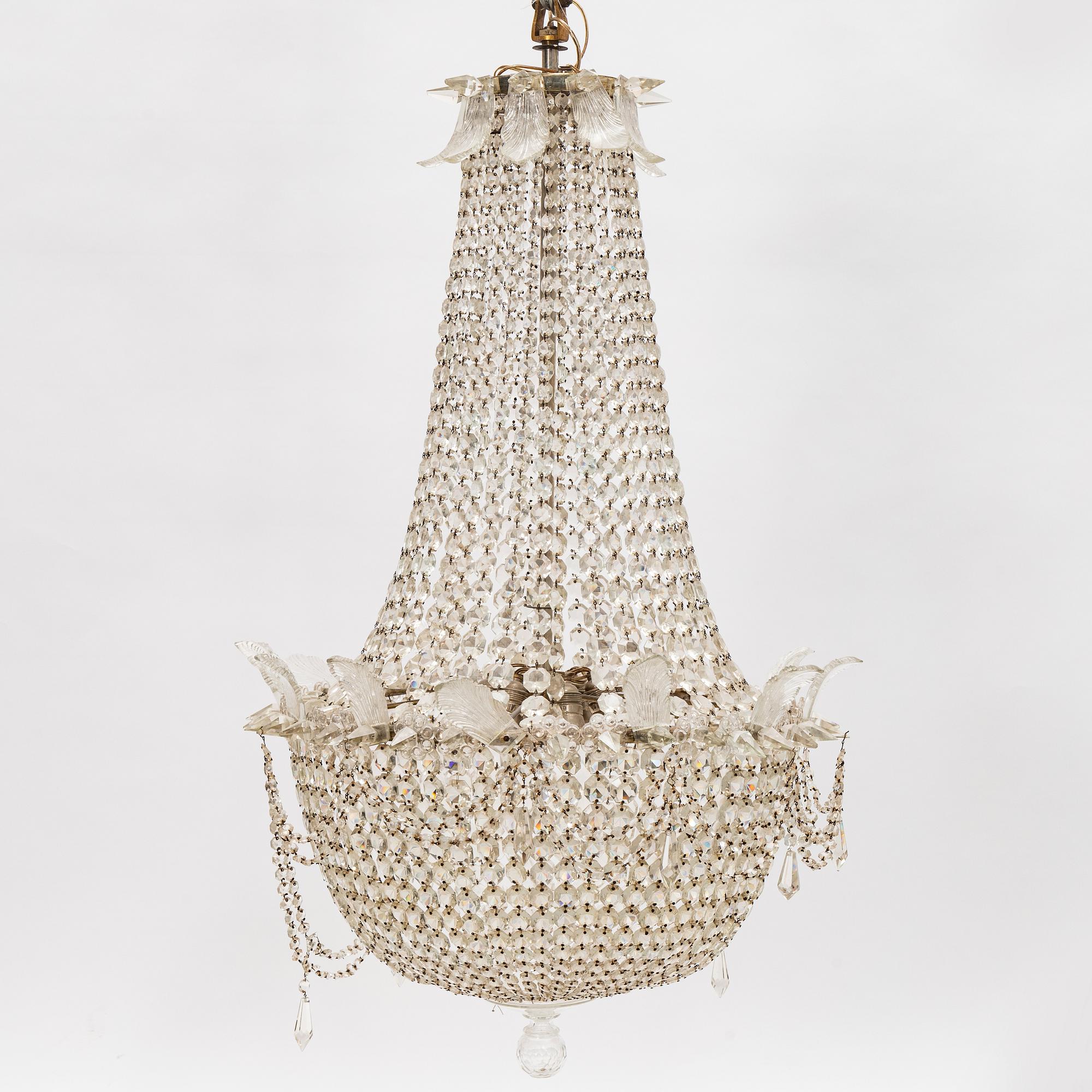 Ljuskrona, empirestil, 1900-tal.