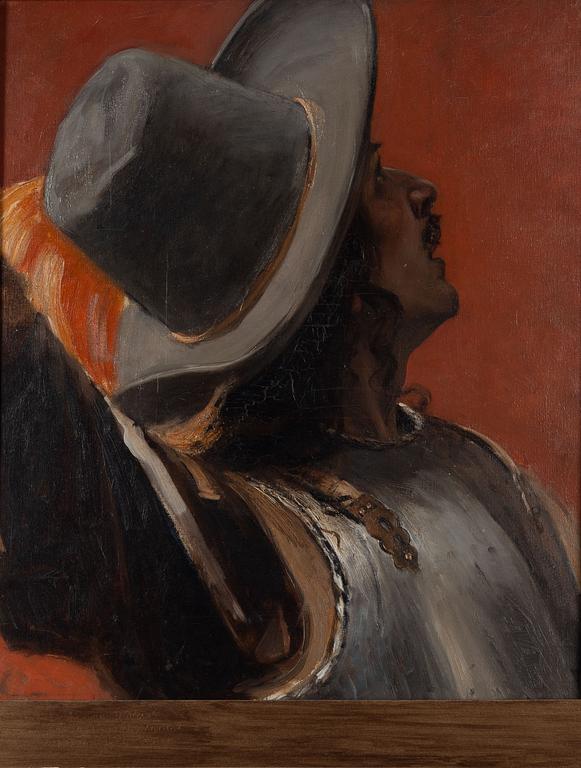 Gustaf Cederström, Karolin, studie.