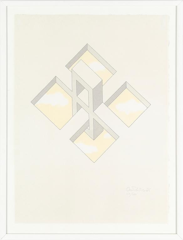 OSCAR REUTERSVÄRD, färglitografi, signerad och numrerad 129/200.