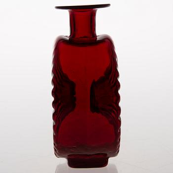 A 'Sun-Bottle' glass vase, Riihimäen Lasi, Finland. Designed in 1964.