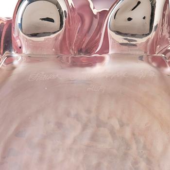 Hanna Hansdotter, a "Tiffany Print" glass sculpture, ed. AP 2/2, The Glass Factory, Boda Glasbruk, 2019.