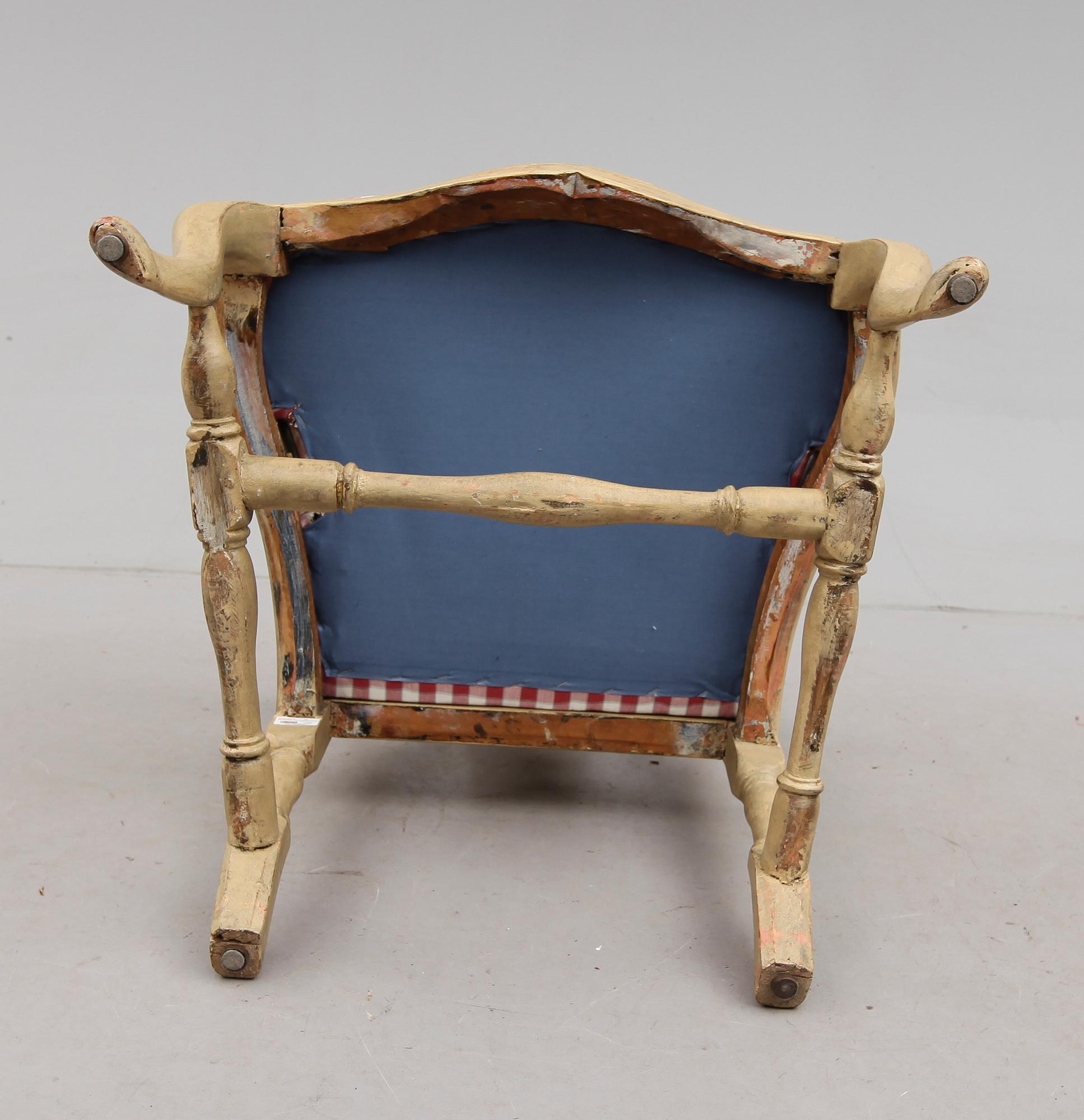 KARMSTOL, rokoko, 1700-tal.