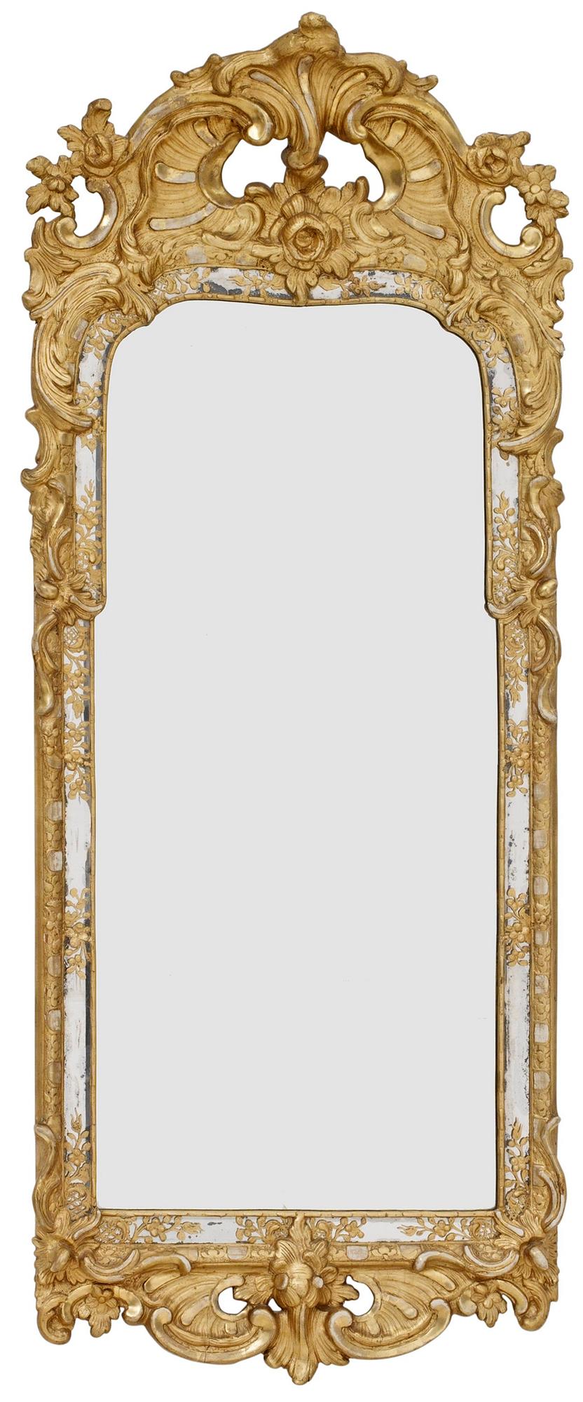 SPEGEL. Stockholmsarbete, 1700-talets andra hälft. Rokoko.