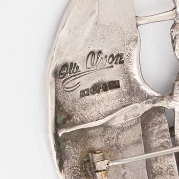 Olle Ohlsson, bangle and brooch, silver.