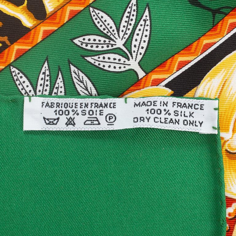 Hermès, scarf "Au Son du Tam-Tam".