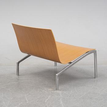 Fritz Hansen, an oak and aluminium model 'PL200' easy chair, Fritz Hansen, Denmark 2007.