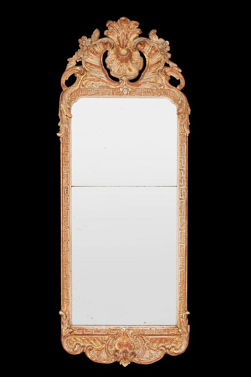 A Swedish Rococo 18th century mirror.