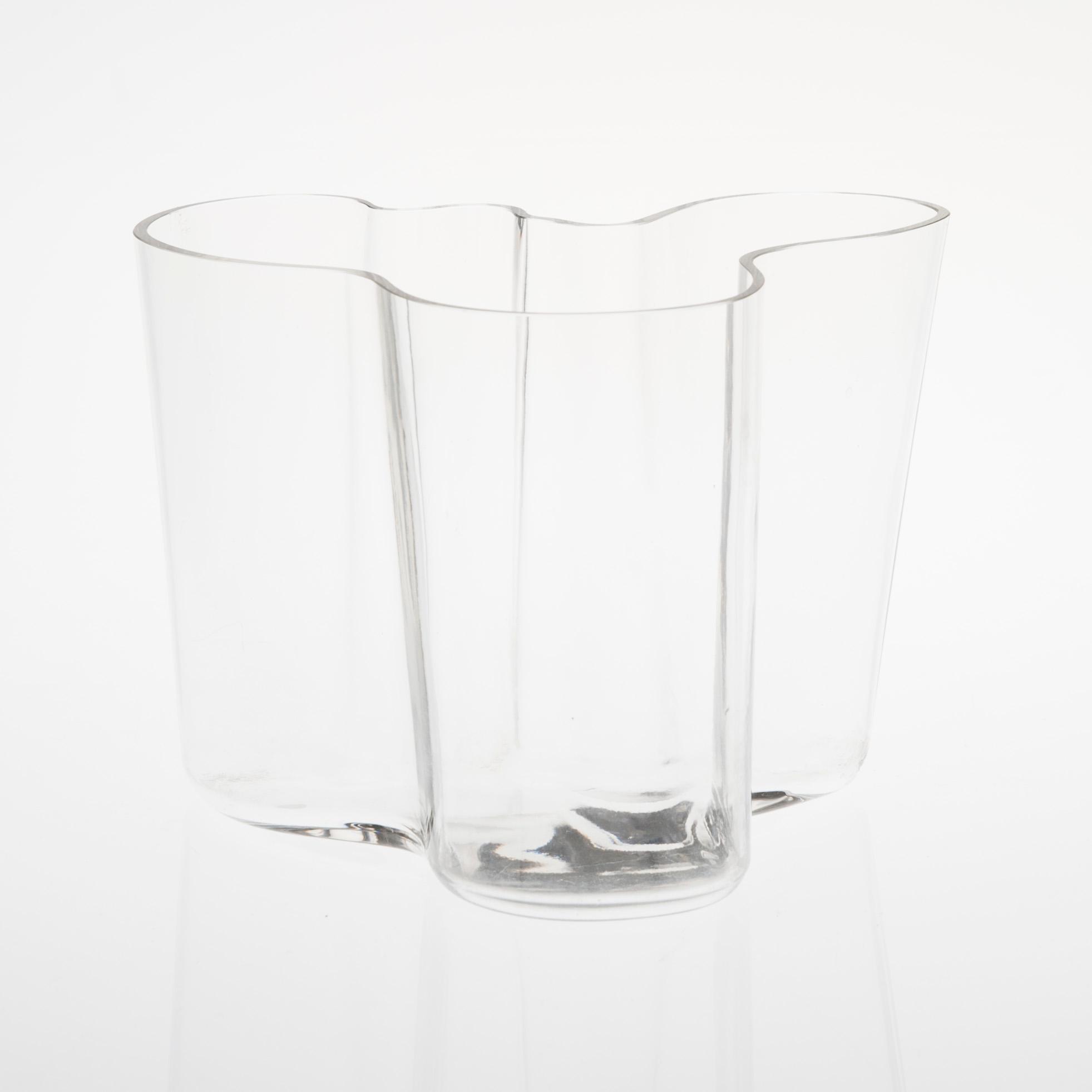 VAS, glas, "Savoy" signerad Alvar Aalto 3030, 1970-tal.