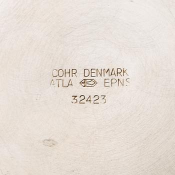 Hans Bunde coffee service 3 dl Cohr Denmark silver plate mid-20th century.