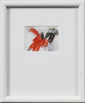 Birgit Broms · BIRGIT BROMS, blandteknik/collage, monogramsignerad.