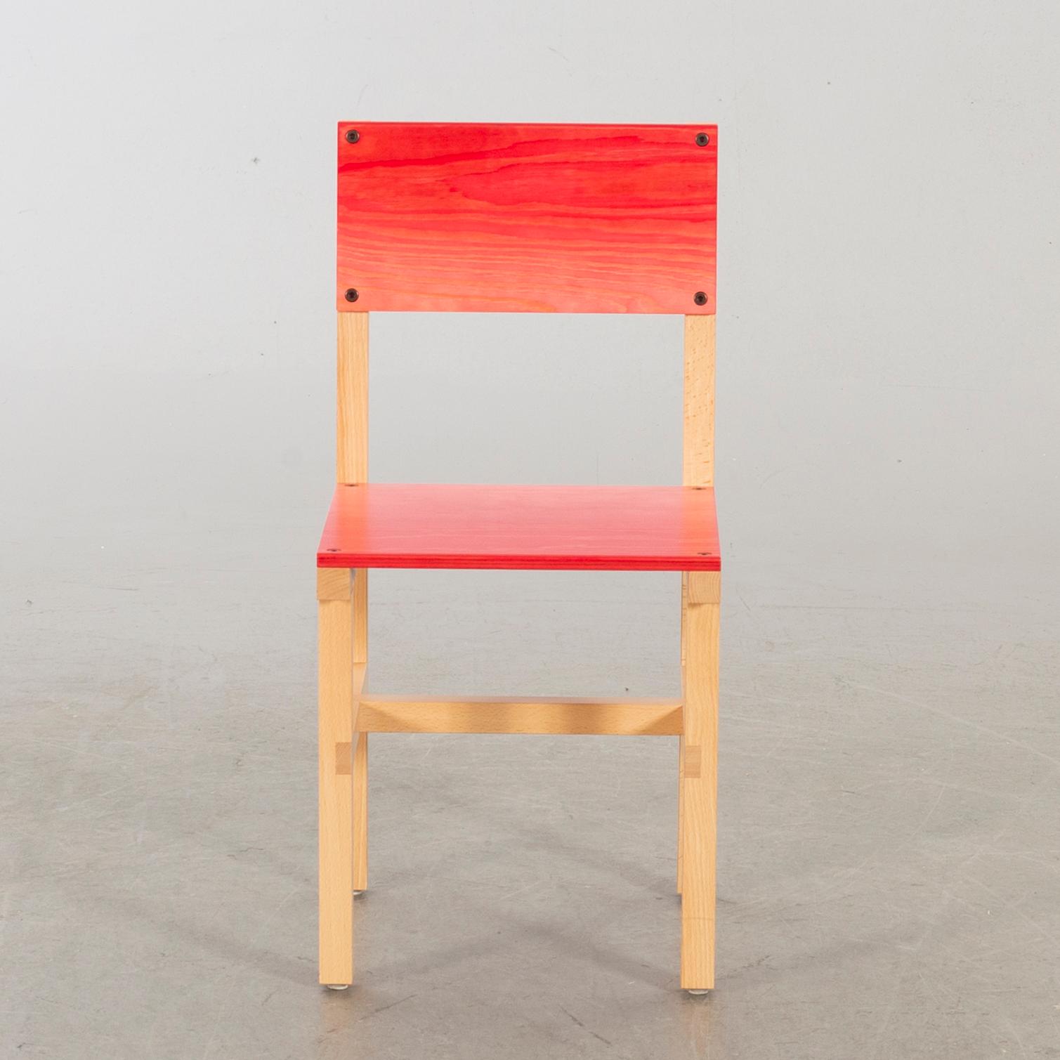 FREDRIK PAULSEN, "Röhsska"Designbaren, stol, Blå Station 2020, Stol 64/102.