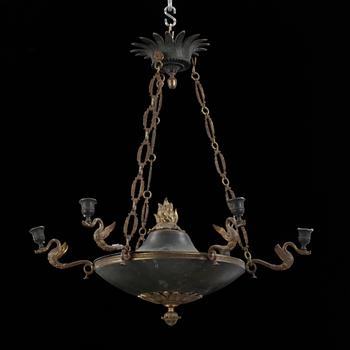 TAKAMPEL, empirestil, 1800-talets slut. Höjd ca 60cm.