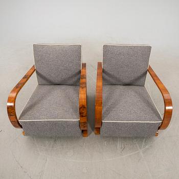 Chairs, a pair of Art Deco from the first half of the 20th century.